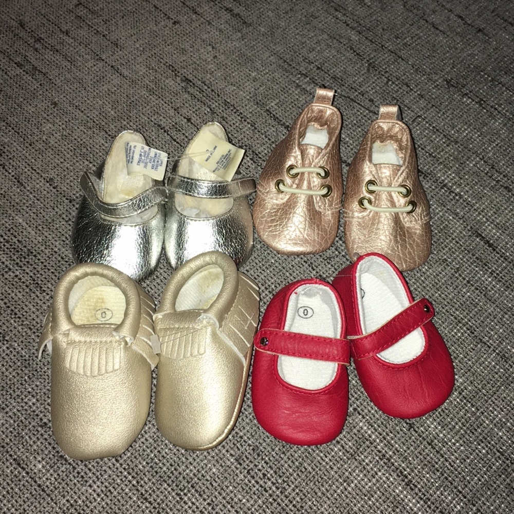 4  Sweet N Swag moccasins Baby Shoe Bundle 0